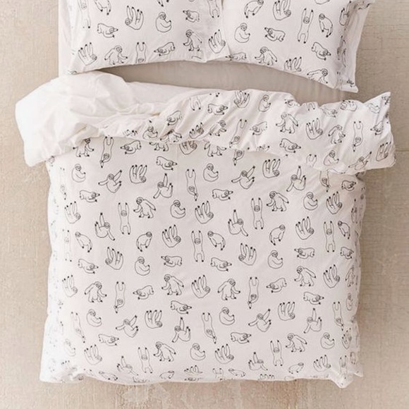 Urban Outfitters Bedding Sloth Print Duvet Poshmark
